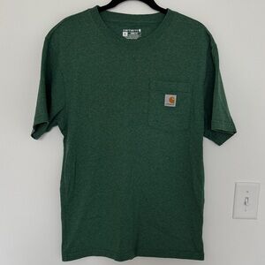 Carhartt Men's Loose Fit Forest Green Short Sleeve Tee - Size S